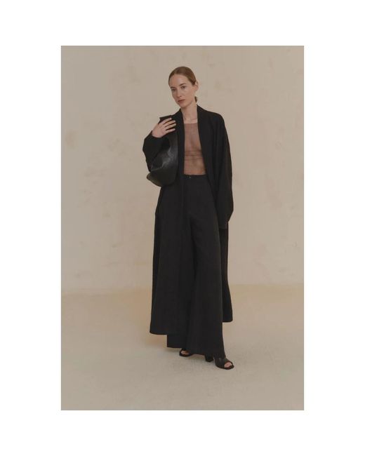 Cortana Black Wide Trousers