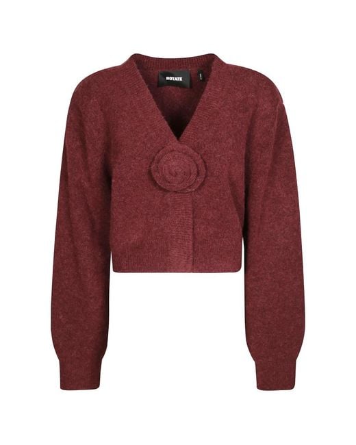 ROTATE BIRGER CHRISTENSEN Red Cardigans