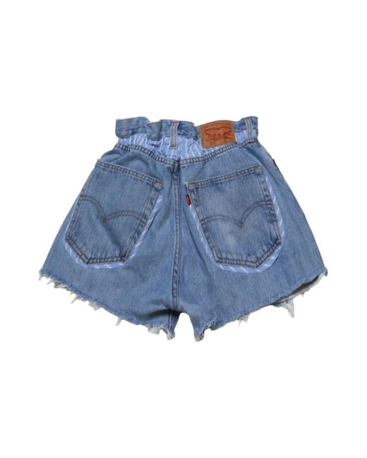 Mc2 Saint Barth Blue Denim Shorts