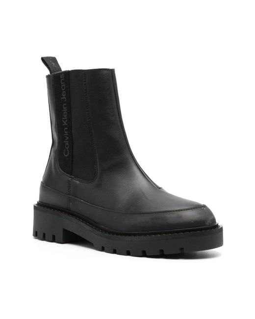 Calvin Klein Black Chelsea Boots