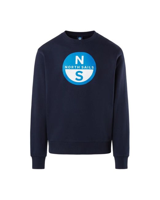 North Sails Blue Sweatshirts for men