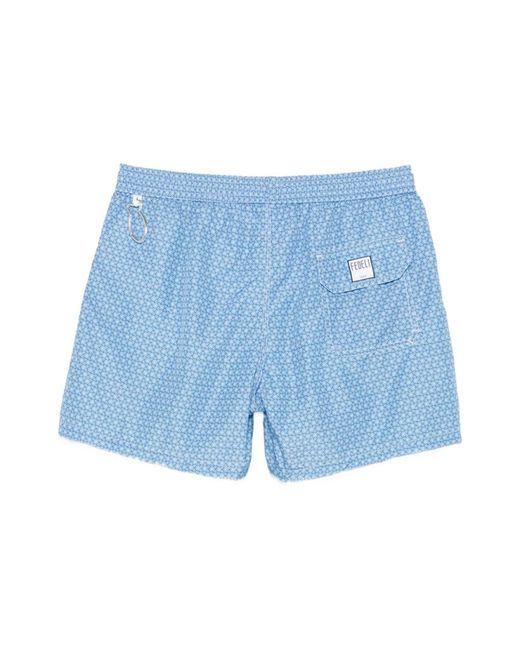 Fedeli Badmode ,Blauw ,Polyester Madeira Zwembroek in het Blue voor heren