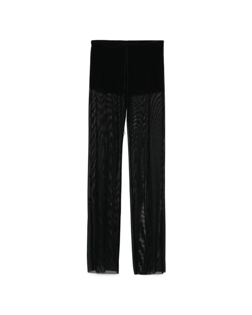 Fisico Black Straight Trousers
