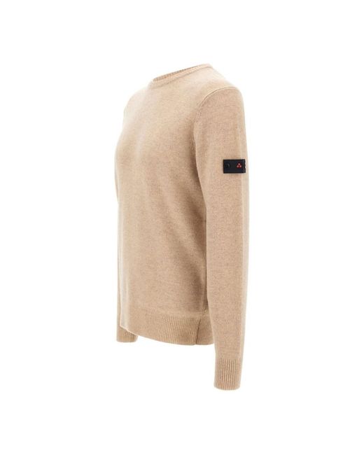 Peuterey Natural Round-Neck Knitwear for men