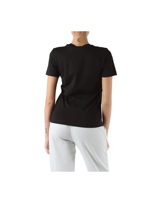 Calvin Klein Black Baumwoll logo print t-shirt