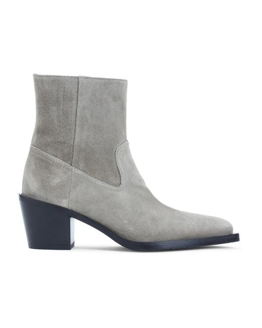 Stuart Weitzman Gray Wildleder Stiefeletten Nude &Amp; Neutrals