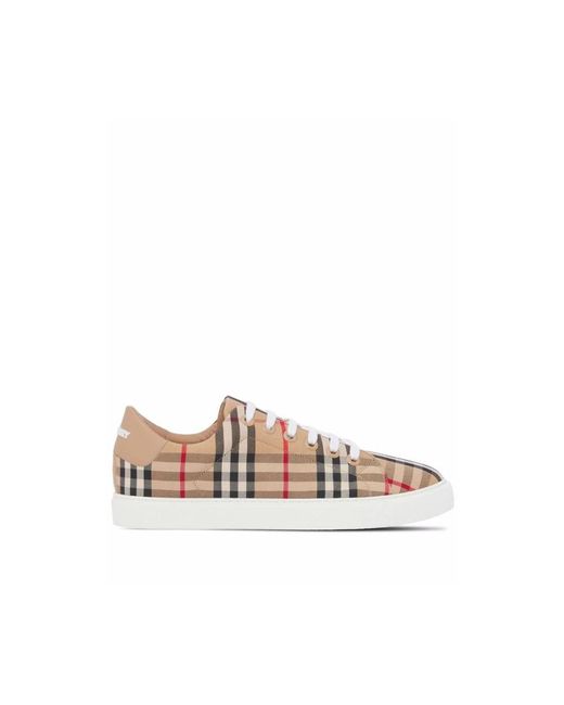 Sneakers vintage check di Burberry in Pink