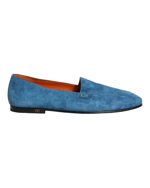 Dolce & Gabbana Blue Loafers for men