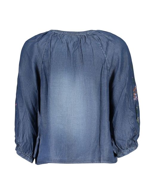 Desigual Blue Denim Shirts