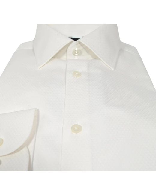 Boss White Formal Shirts for men