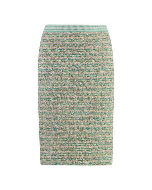 St. John Green Midi Skirts