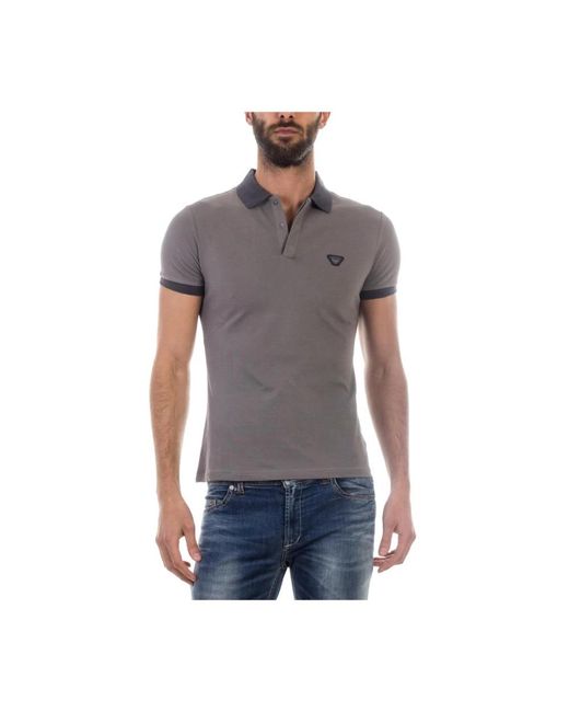 Armani Jeans Gray Polo Shirts for men