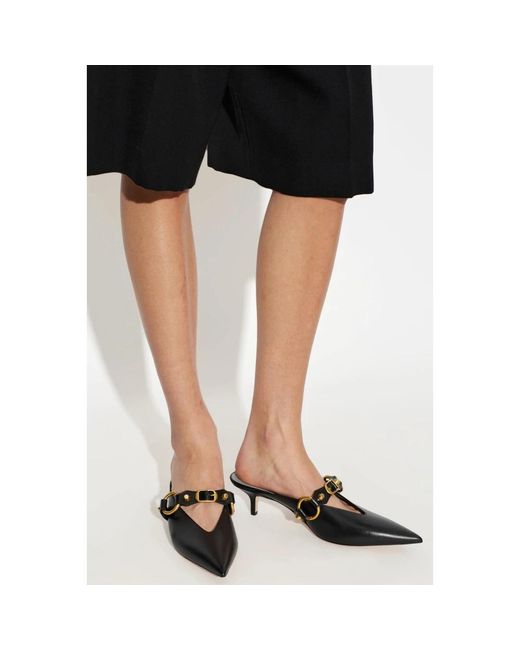Balenciaga Black Heeled Mules