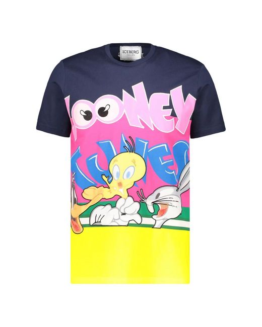 T-Shirts di Iceberg in Blue da Uomo