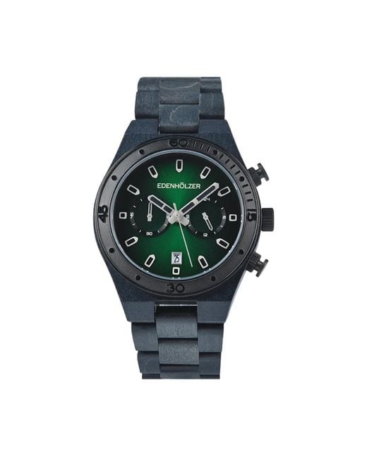 Edenholzer Chronograph Watch in Green für Herren