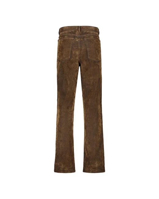 DIESEL Brown Wide Trousers for men