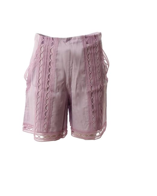 Charo Ruiz Purple Short Shorts