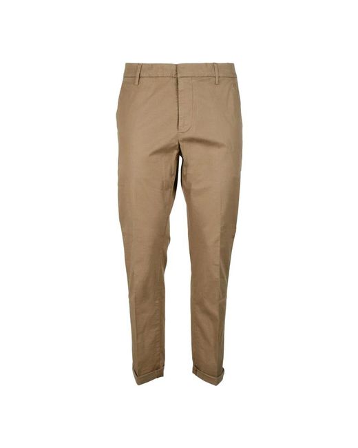 Dondup Gaubert Stil Hose Mit Reißverschluss in Natural für Herren