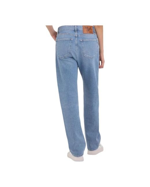 Jeans > straight jeans Replay en coloris Blue