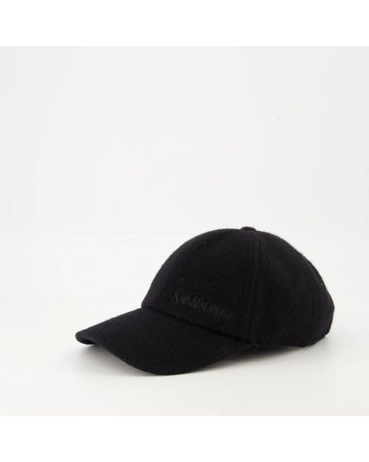 Saint Laurent Black Hats & Caps for men