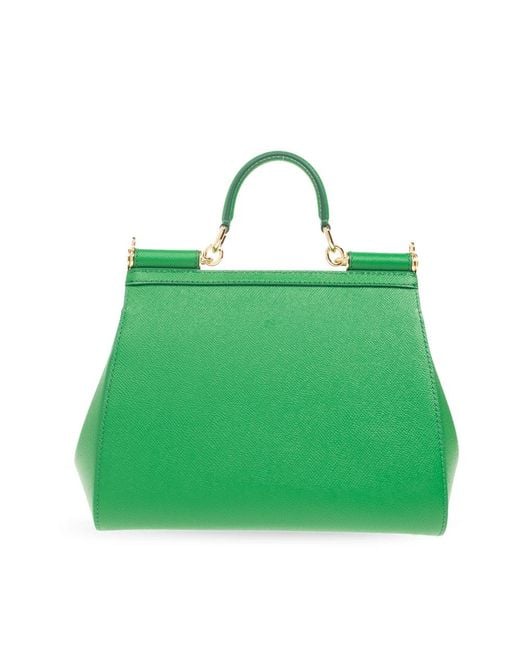 Dolce & Gabbana Green 'sicily medium' schultertasche