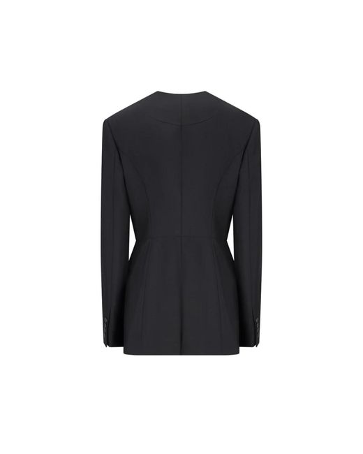 Givenchy Black Slashed Double-Breasted Jacket