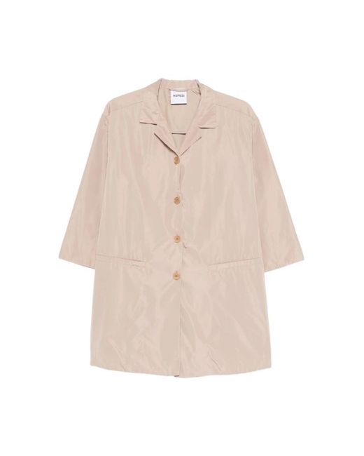 Aspesi Single-Breasted Trenchcoat in het Natural