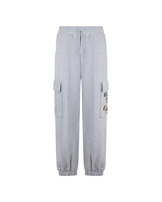 Moschino Cargo Broek Met Zakken in het Gray