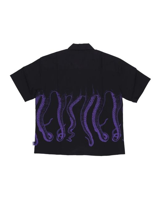 Octopus Blue Short Sleeve Shirts for men