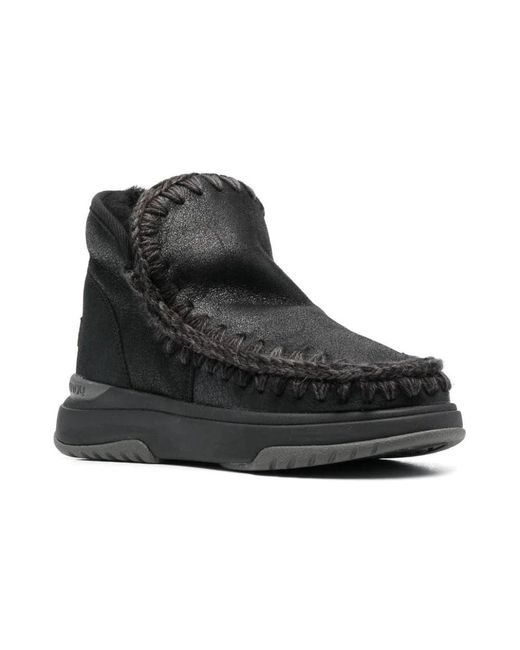 Mou Black Winter Boots