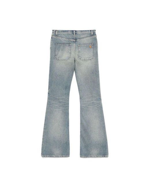 Boot-Cut Jeans di Courreges in Blue