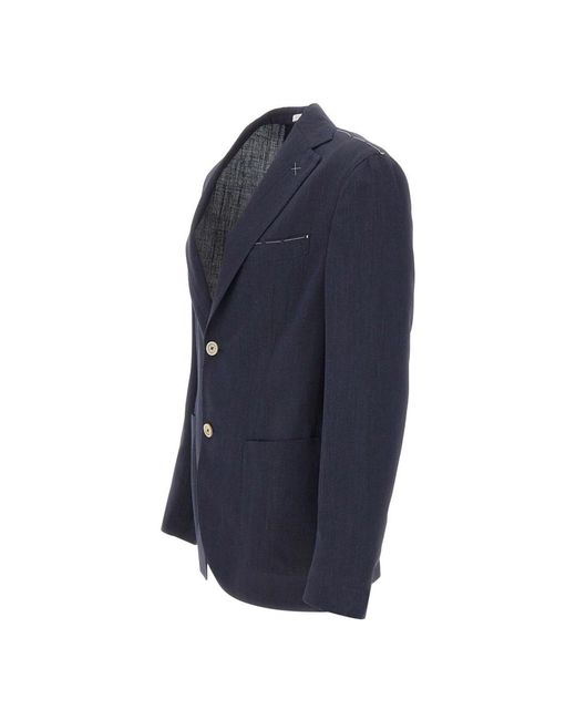 Eleventy Blue Blazers for men