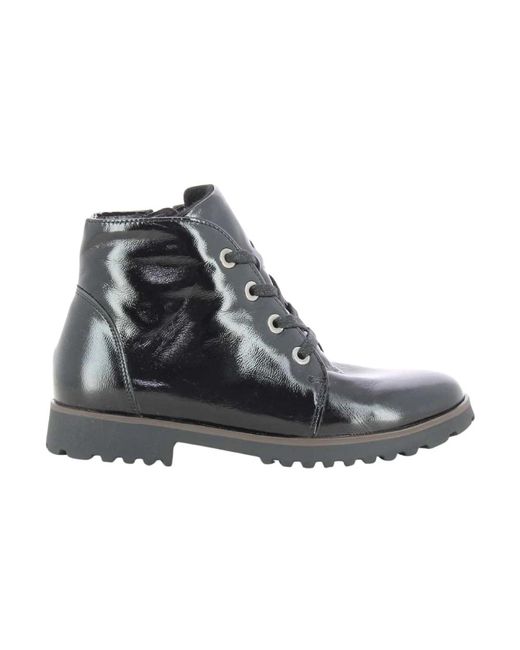 Lace-Up Boots di Waldläufer in Black