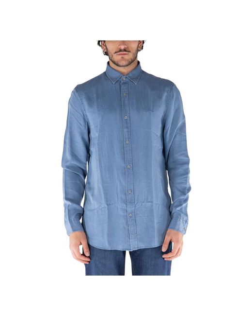 Guess Blue Casual Shirts for men