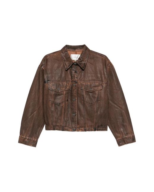 Gestuz Brown Denim Jackets