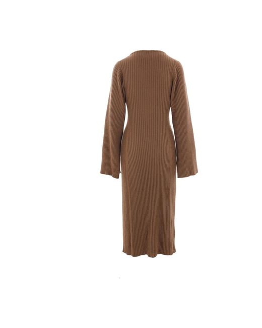 Crida Milano Brown Knitted Dresses