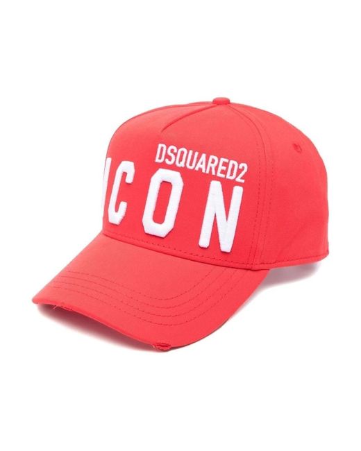 DSquared² Red Caps for men