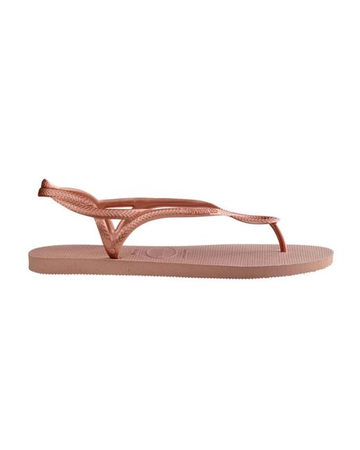 Flat Sandals di Havaianas in Pink