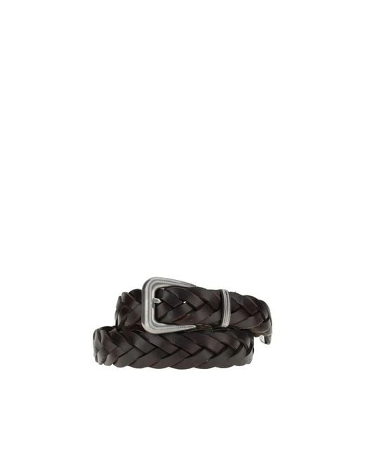 Brunello Cucinelli Black Belts E Braces