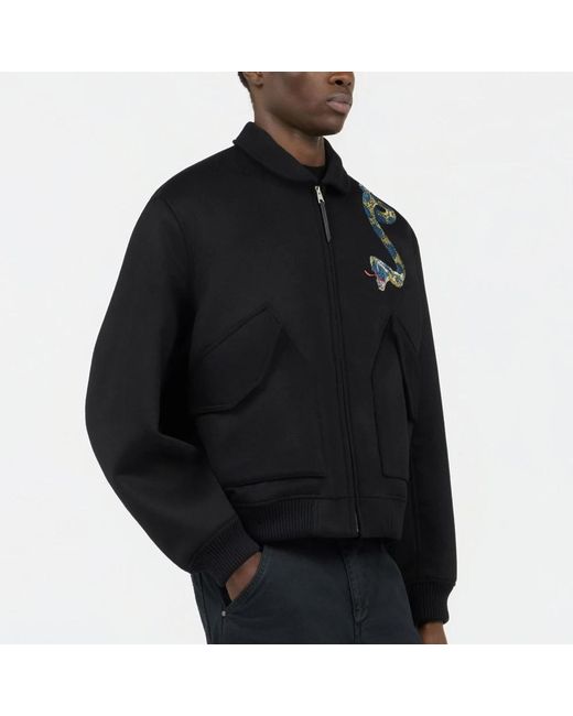 Roberto Cavalli Black Light Jackets for men