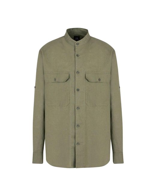 Armani Exchange Green Casual Shirts for men