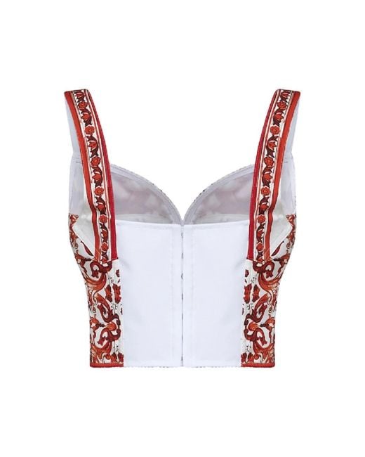 Dolce & Gabbana Red Sleeveless Tops