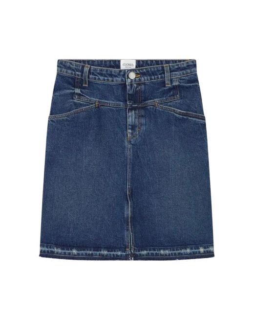 Closed Blue Denim Skirts