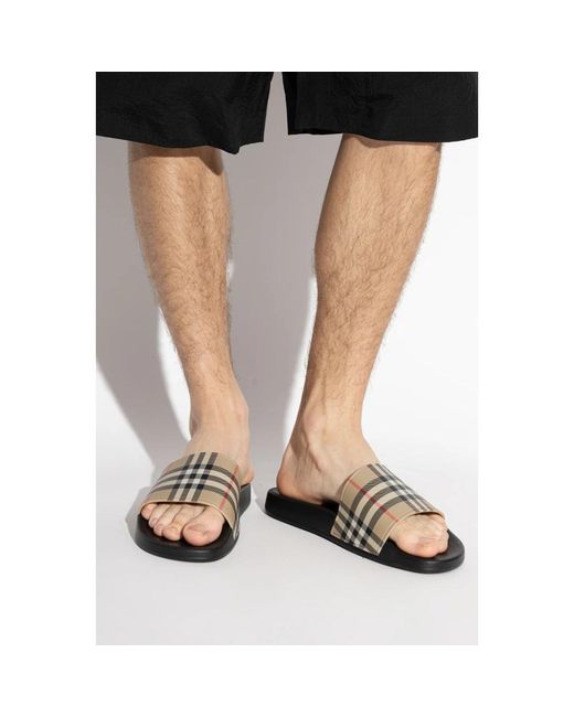 Burberry Natural Sliders for men