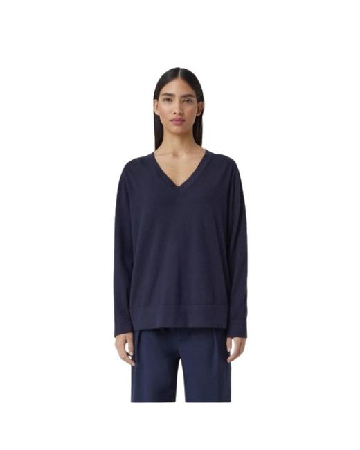 Closed Blue V-Neck Knitwear