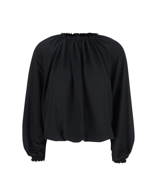 Blouses Plain de color Black
