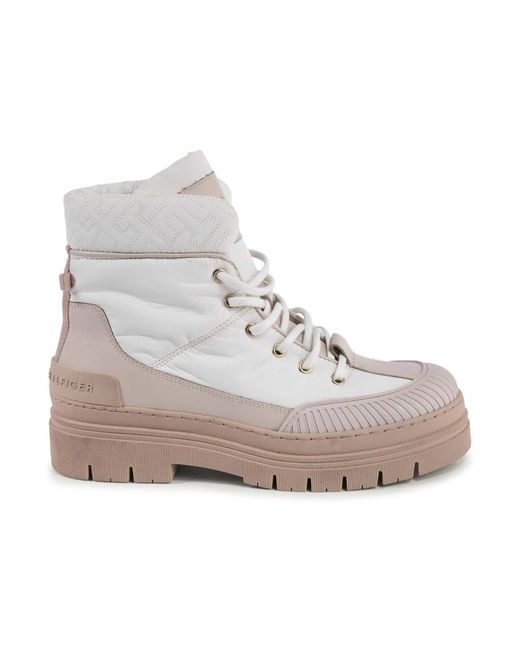 Lace-Up Boots di Tommy Hilfiger in Gray