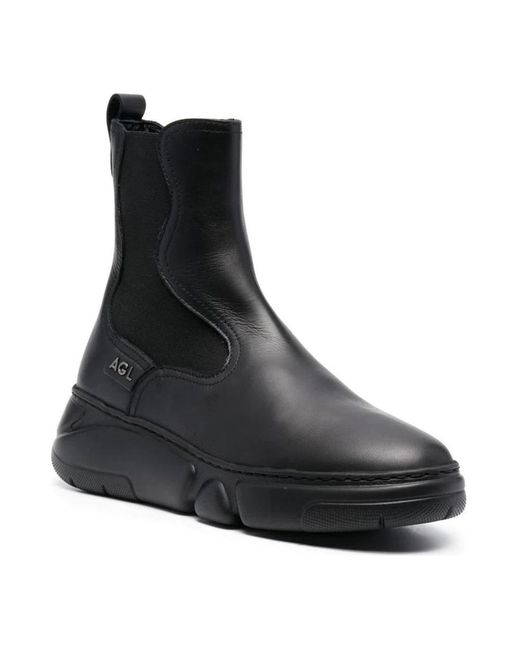 Agl Attilio Giusti Leombruni Black Chelsea Boots