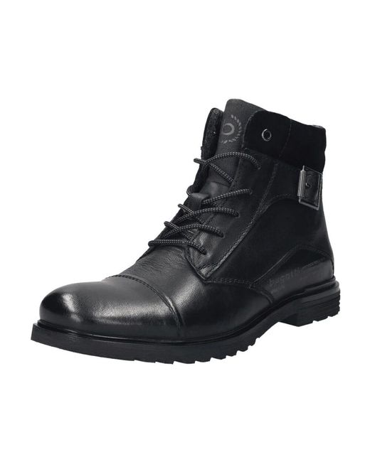 Lace-Up Boots di Bugatti in Black da Uomo