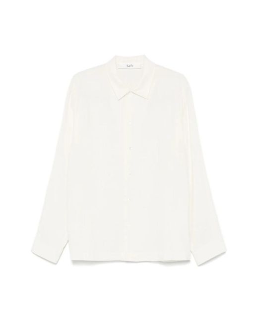 Séfr White Formal Shirts for men